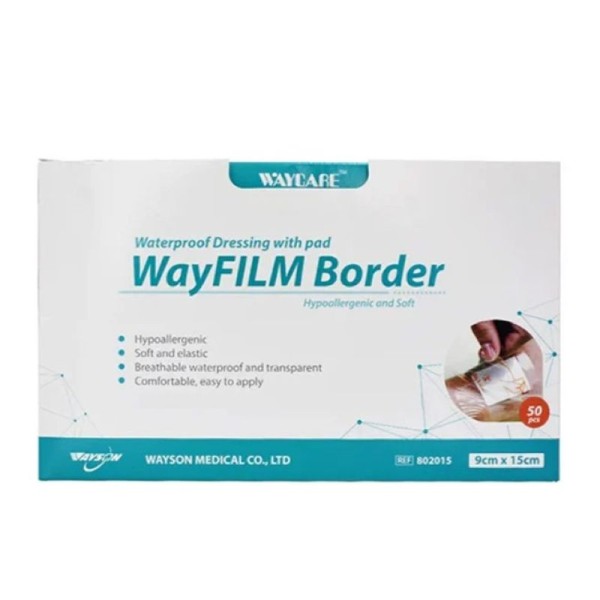 WAYCARE WATERPROOF DRESS. PAD 9 X 15 50'S 802015