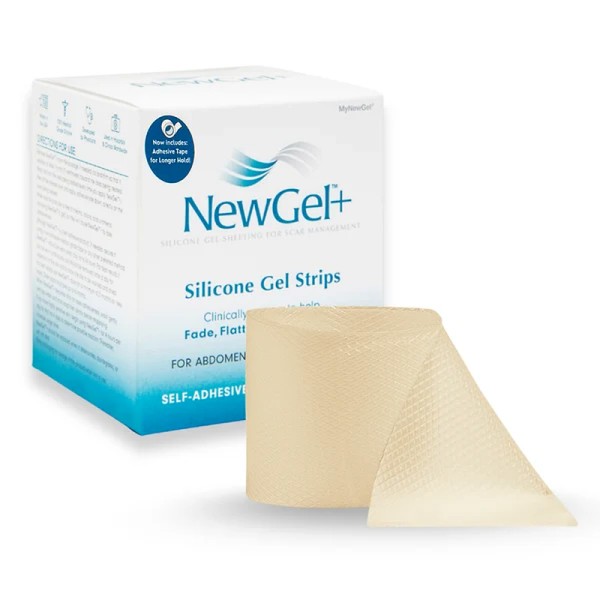 NEWGEL+ BEIGE SILICONE ABDOMEN SHEET 2"X8" (5.1X20.3CM) 1PCS NG-165 (NMT024)