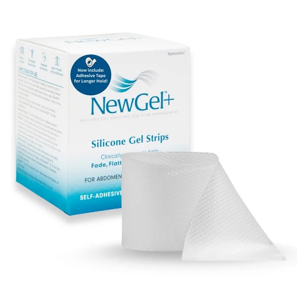 NEWGEL+ CLEAR SILICONE ABDOMEN SHEET 2"X8" (5.1X20.3CM) 1PCS NG-365 (NMT025)