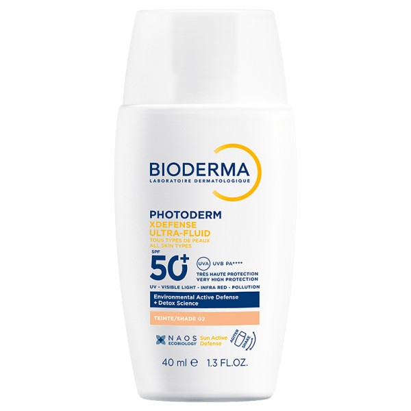 BIODERMA PHOTO  XDEFENSE ULTRA- FLUID SPF50+ TEINTE T02 40 ML