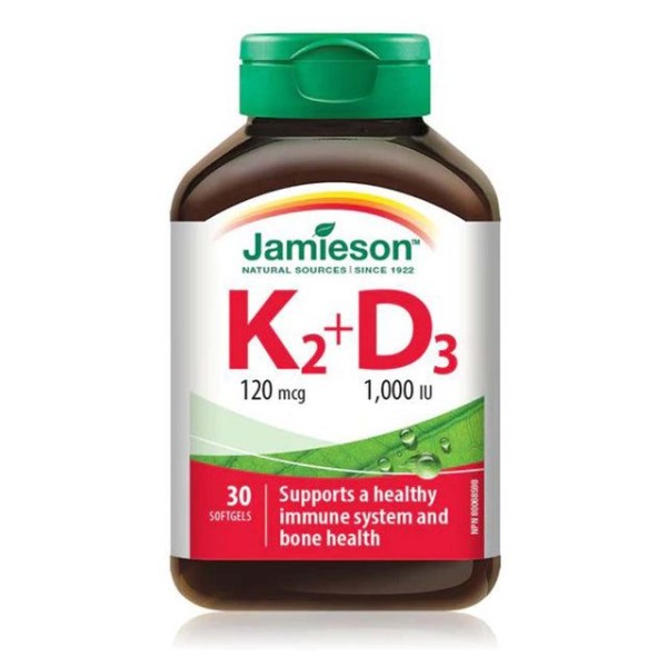 Jamieson Vit K2+D3  Cap 30 Softgel