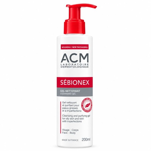 Acm Sebionex Nettoyant Cleanising Gel 200Ml (Foaming)