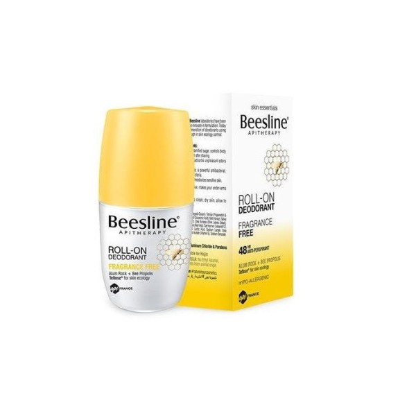 Beesline Natural Roll-On Deodorant Fragrance Free 50Ml