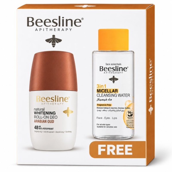 BEESLINE R/ON ARABIAN OUD  50ML + FREE 3IN1 MCLR WATER FF 100ML