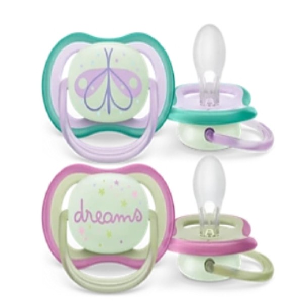 PHILIPS AVENT ULTRA AIR STHR NIGHTTIME 0-6M GIRL X2  PA259 SCF376/19