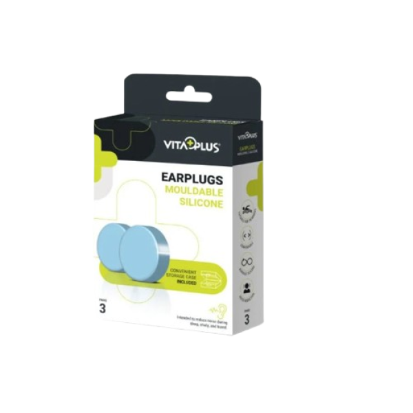 Vitaplus Earplugs - Silicon (Mouldable) - 3'S