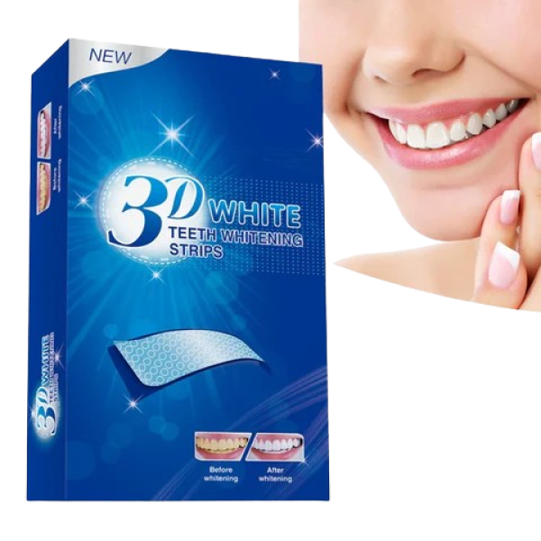 3D White Teeth Whitening Strips 14'S