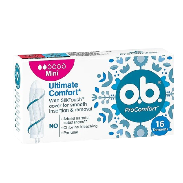 J&J Ob Tampons Comfort 16'S Mini