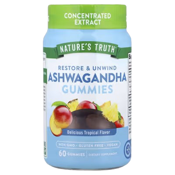 Nature'S Truth Restore & Unwind Ashwagandha Gummies-Natural Tropical 60'S