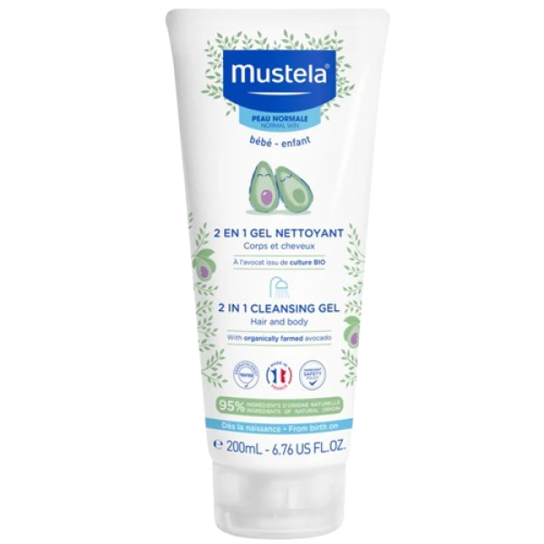 Mustela 2In1 Hair And Body Cleansing Gel 200Ml