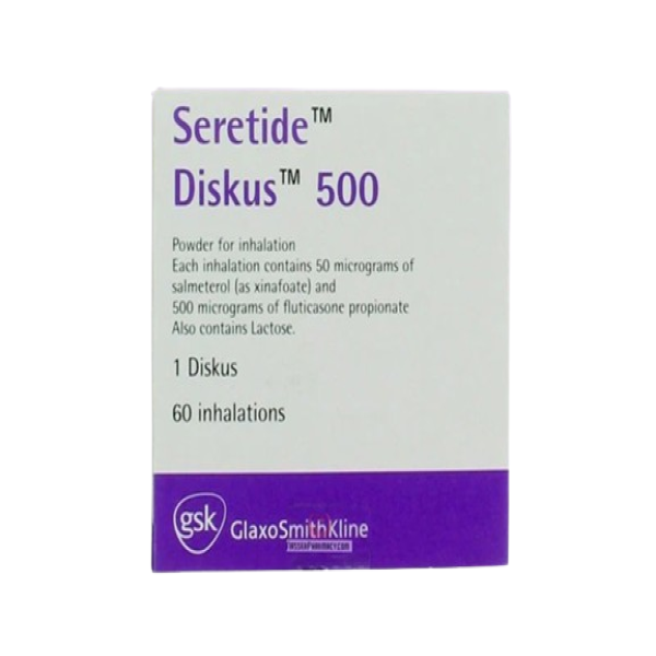 Seretide Diskus 50/500 Mcg 60 Dose@